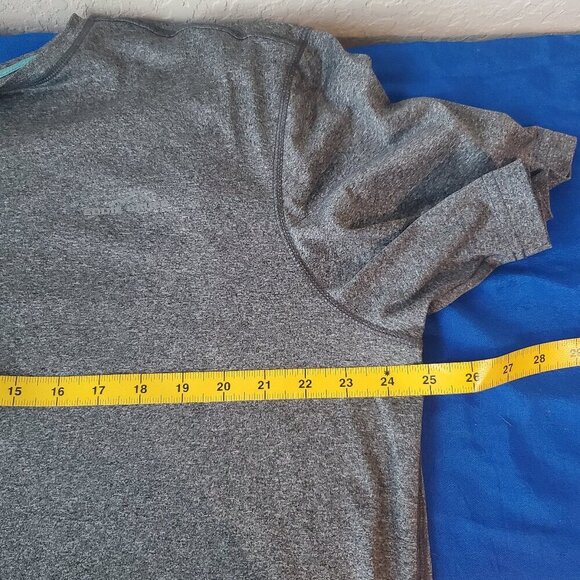 XL Eddie Bauer Performance Heather Gray Logo Shirt - Picture 7 of 8